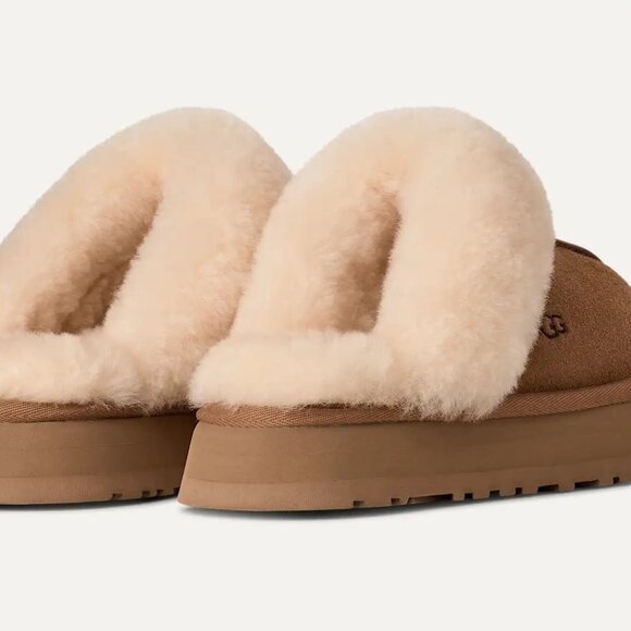 Women's Disquette Ugg Slippers in Chestnut Size 7 - Picture 4 of 12